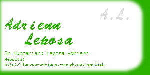 adrienn leposa business card